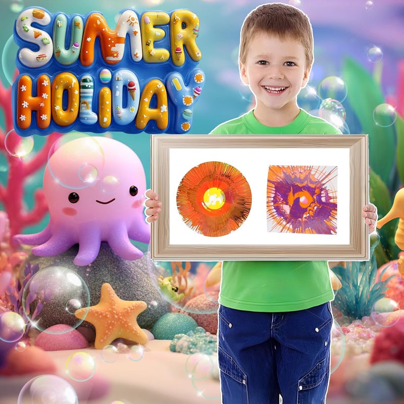 Wings Giant Spin Art Machine Variable Speed, Battery Operated Spinner - Paint Spinner with Splatter Guard, Washable Paint, Spin Art Kit, Stem Toys, Arts and Crafts - Image 4